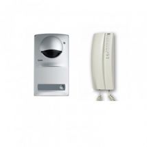 Kit Interphone 1 Logement 5 fils avec Panneau en Saillie et Téléphone Serie 7 TEGUI 375710 Aluminium