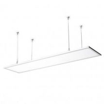 Panneau LED 120x60 cm 60W 6000lm High Power BOKE + Kit en Suspension Blanc Chaud 3000K - 3500K