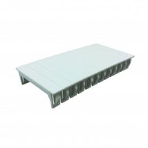 Obturateur 6 Modules pour cache-bornes MAXGE tableaux électriques Blanc