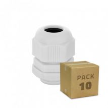 Pack de 10 Presse-Étoupes Nylon IP68 Différentes Tailles PG11