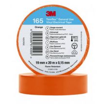 Ruban Adhésif Temflex 165 PVC 19mm x 20m 3M 7100184800 Orange