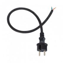Connecteur d'Alimentation pour Câble Plat Noir de Guirlandes Noir