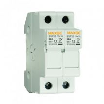 Porte-fusibles Sectionnable 10x38mm 500V Máx 32A MAXGE 2P