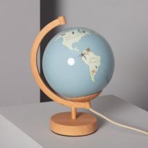 Lampe à Poser Bola Mundo Bois