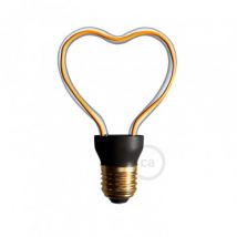 Ampoule LED Filament E27 8W 330 lm Dimmable Creative-Cables Art Heart SEG50148 Blanc Chaud 2200K