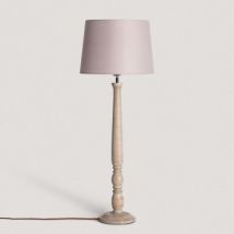 Lampe à Poser en bois Daksh ILUZZIA Taupe