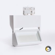 Spot LED Piero 38W CCT Selectionnable No Flicker pour Rail Triphasé Sélectionnable (4000K-5000K-6000K)