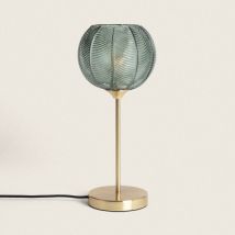 Lampe à Poser Métal et Verre Klimt Vert