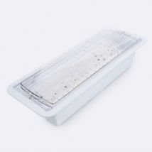 Éclairage de Secours LED Encastrable 160lm Permanent/Non Permanent Coupe 155x400 mm PC