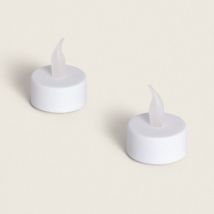 Pack 2 Bougies LED Mini à Piles Viseg Blanc
