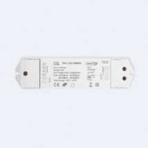 Driver Dimmable DALI pour Ruban LED Monochrome Compatible avec Bouton-Poussoir Blanc