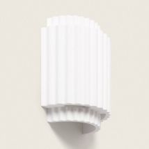 Applique Murale Plâtre Double Colum Blanc