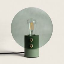 Lampe à Poser Métal et Verre Katia Vert