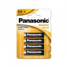 Blister pack of 4 Panasonic AA/LR06 Batteries - 1,5 V