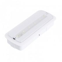 3W Emergency LED Light + Ceiling Kit Permanent / Non-Permanent with Autotest - PC