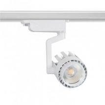 White 30W Dora LED Spotlight for a Single-Circuit Track - Cool White 5000K