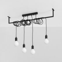Salamanca 4 SOLLUX LED Pendant Lamp - Black