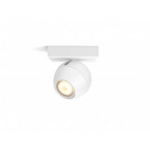 PHILIPS Hue Buckram GU10 White Ambiance Single Spotlight Ceiling Lamp - White