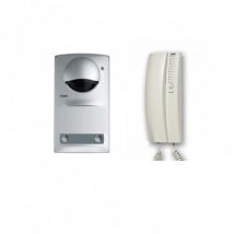 TEGUI 375720 2 House 2-Wire Audio Entry Kit with Serie 7 Surface Mounted Panel and Telephone - Aluminium