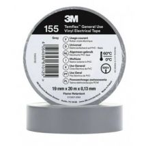 Temflex 155 PVC Duct Tape 19mm x 20m 3M 7100184744 - Grey