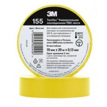 Temflex 155 PVC Duct Tape 19mm x 20m 3M 7100184744 - Yellow