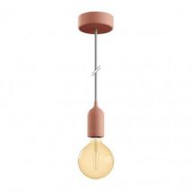 Eiva Pastel Outdoor Silicone Pendant Lamp IP65 Creative-Cables PDESALPA15SN02 - Salmon Matt