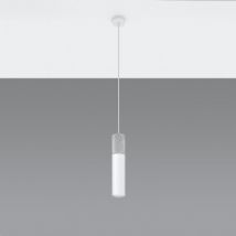 Borgio 1 Concrete Pendant Lamp SOLLUX - White