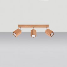 Keke 3 Wooden Ceiling Lamp SOLLUX - Wood