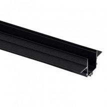 1m Profile for Recessing 48V Magnetic 25mm Super Slim Single Phase Rail - Black