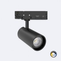 30W Fasano No Flicker DALI Dimmable CCT LED Spotlight for Three Circuit Track in Black - Adjustable (2700K-3200K-4000K)