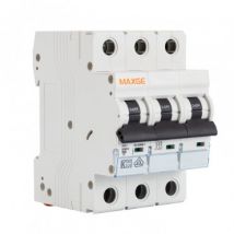 Interruttore Magnetotermico Residenziale 3P 6kA 10-63A Curva C MAXGE 20 A
