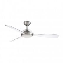 Ventilatore LED da Soffitto Sirocco Nickel 132cm Motore DC LEDS-C4 30-7657-81-EC Nickel