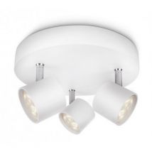 Lampada da Soffitto LED Orientabile con Tre Faretti 3x4.5W PHILIPS Star Bianco