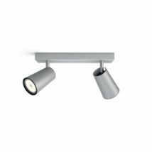 Lampada da Soffitto PHILIPS Paisley con due faretti Grigio