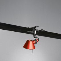 Lampada da Parete Tolomeo Micro con Pinza ARTEMIDE Rosso