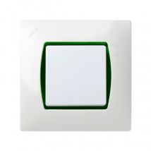 Kit Interruttore Semplice Commutatore SIMON 27 Verde