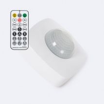 Sensore di Movimento PIR 360o Speciale Corridoi con Telecomando Bianco