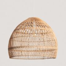 Lampada a Sospensione Rattan Yamil Ø500 mm ILUZZIA Textil Blanco