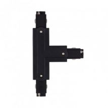 'Right Side' T-Shaped Connector for Three-Circuit Tracks - Black