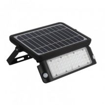 10W Solar LED Spotlight with PIR and Twilight Motion Sensor IP65 - Daylight 4000K