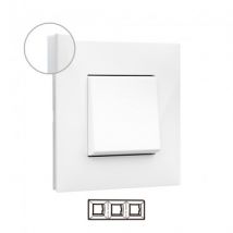 LEGRAND Valena Next 741003 White 3 Element Embellishing Plate - White