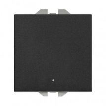 1 Gang 2 Way Switch With Backlight SIMON 270 20000204 - Black Matt