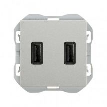 Dual USB Charger Smartcharge SIMON 270 20000196 - Aluminium