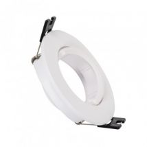 Round Tilting Ring for GU10 / GU5.3 LED Bulb Cut Ø 70 mm - White