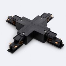 X Connector for Three Circuit DALI Track - Black