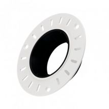 Round Tilting Low UGR Downlight Ring Plaster integration for GU10 / GU5.3 LED Bulbs with Ø70 mm Cut Out - Black