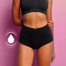 Lytess - Culotte Menstruelle Taille Haute Flux Abondant - Noir - Taille S/M