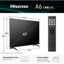 Hisense 43A6QTUK