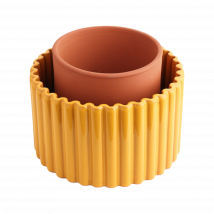 Pot autonome Paula - Jaune moutarde