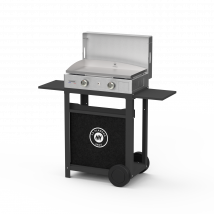 Ensemble Plancha, Chariot et Couvercle La Plancha Inox Gaz 260 LE MARQUIER